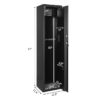 5 Rifle Large Storage Cabinet Gun Safe with Dual-Lock